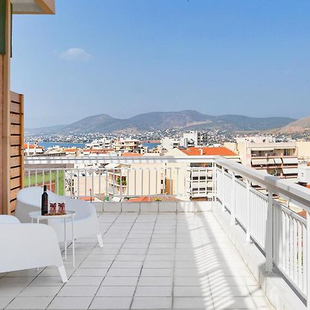 Modern Penthouse Overlooking Halkis Chalkís Exteriér fotografie